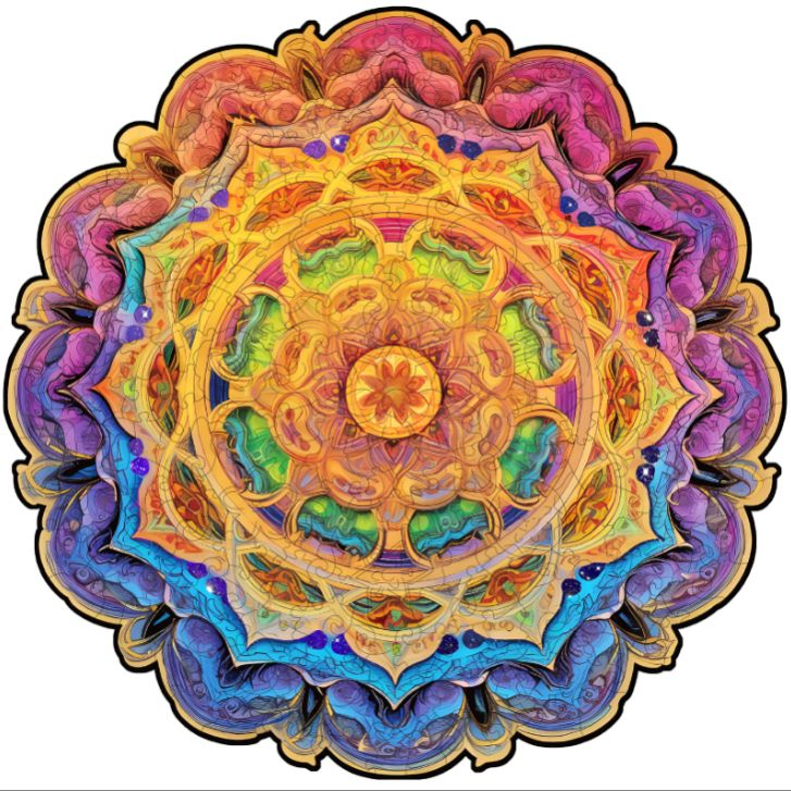 A Luminous Challenge: The Radiant Mandala Puzzle A Luminous Challenge: The Radiant Mandala Puzzle