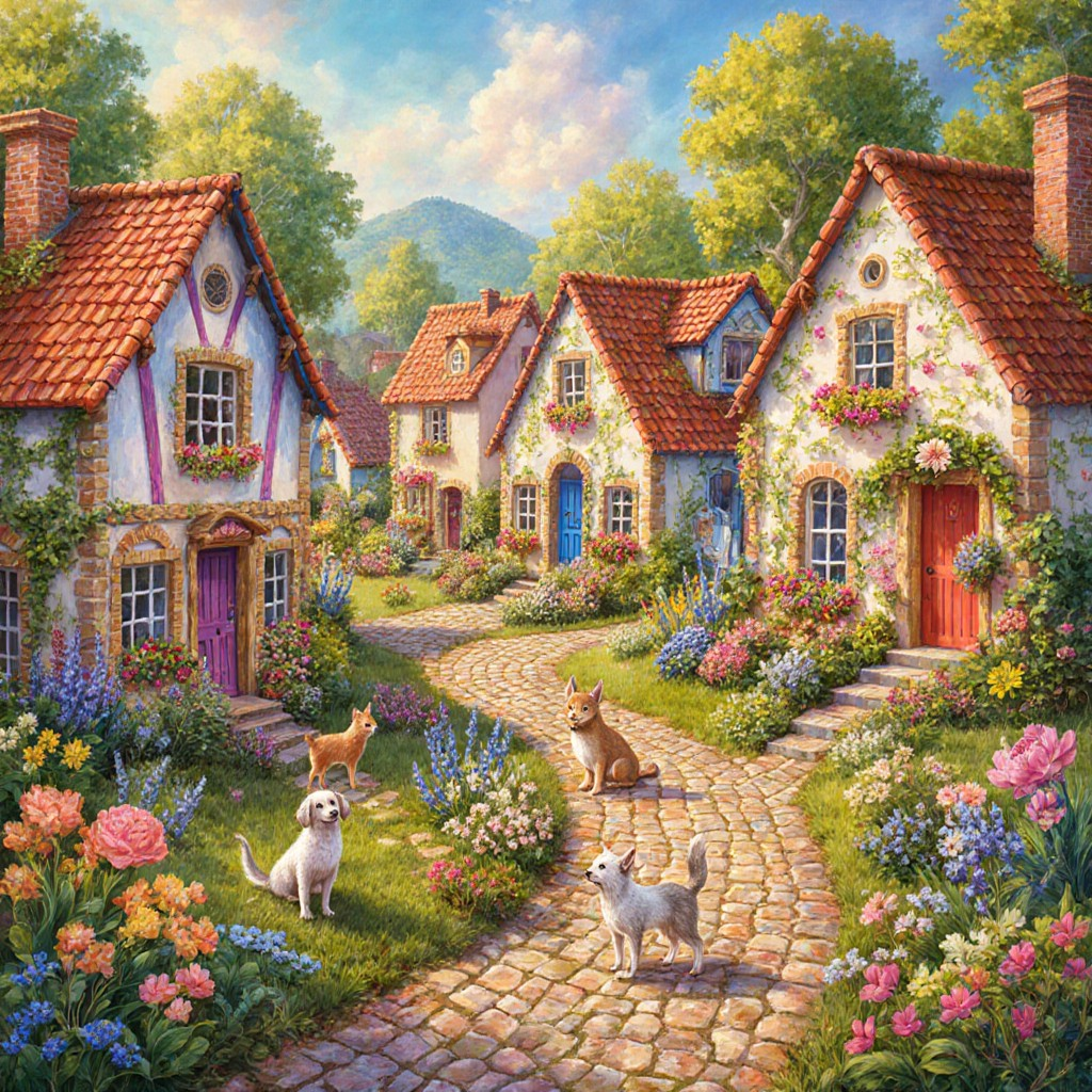 The Charm of Fantasy Village Jigsaw Puzzles The Charm of Fantasy Village Jigsaw Puzzles